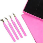 Pink Tweezers With Marks